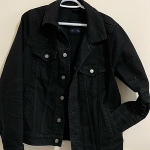 Black Denim Jacket - Slim Fit